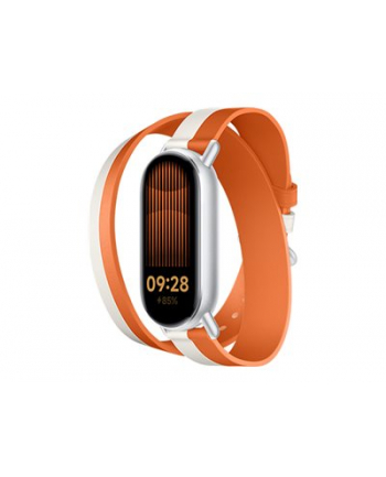 Xiaomi Smart Band 9 Dual-tone Leather Strap White and Orange nr 2