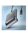 axagon Czytnik kart identyfikacyjnych CRE-SM3TC  USB-C, 1.2m kabel - nr 22