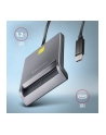 axagon Czytnik kart identyfikacyjnych CRE-SM3TC  USB-C, 1.2m kabel - nr 3