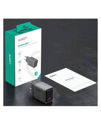aukey PA-C2 ładowarka sieciowa 1xUSB-C PD 45W 4A QC4+ PD3.0 AFC PPS FCP SCP SSCP