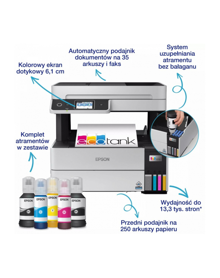 epson Urządzenie wielofunkcyjne EcoTank L6499 A4/4-in-1/3.3pl/37ppm/ADF35/PCL+PS główny