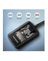 axagon ADM2-AM Adapter USB3.2 Gen 2 M.2 NVMe/SATA SSD 10Gbps 10cm USB-A cable - nr 23