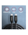axagon BUCM32-CM05AB Kabel USB-C - USB-C 3.2 Gen 2 0.5m, PD 100W, 5A, 4K HD, ALU, oplot, czarny - nr 22