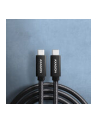 axagon BUCM32-CM05AB Kabel USB-C - USB-C 3.2 Gen 2 0.5m, PD 100W, 5A, 4K HD, ALU, oplot, czarny - nr 44