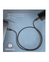 axagon BUCM32-CM05AB Kabel USB-C - USB-C 3.2 Gen 2 0.5m, PD 100W, 5A, 4K HD, ALU, oplot, czarny - nr 6