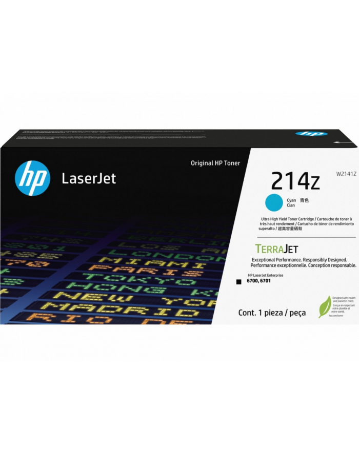 hp inc. Toner 214Z W2141Z cyan główny