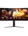 aoc Monitor CU34G4 34 cale 180Hz Curved VA HDMIx2 DP HAS - nr 35