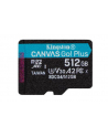 kingston Karta microSD 512GB CanvasGo! Plus 200MB/s A2 U3 V30 + adapter - nr 33