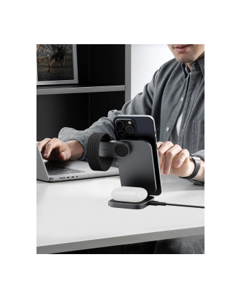 aukey LC-MC312 Slim 3w1 Qi2 15W ładowarka bezprzewodowa MagSafe + ładowarka PD 30W + Etui