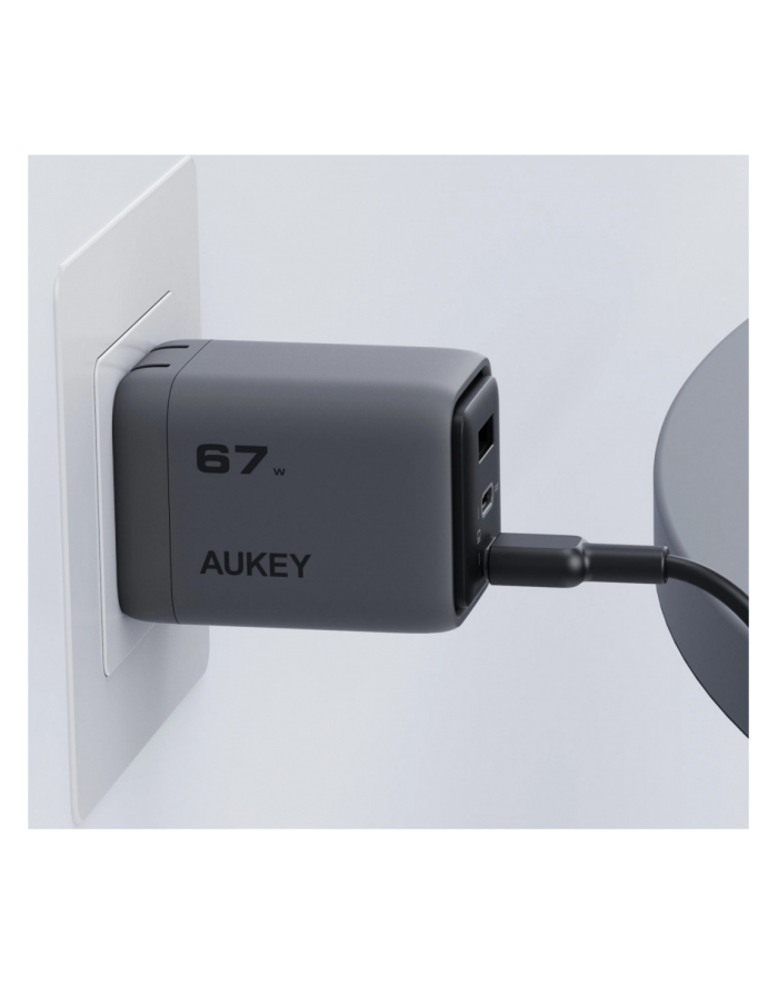 aukey PA-C3 ładowarka sieciowa 3xUSB (2xUSB-C + 1xUSB-A) 67W 5A QC5.0 PD3.0 AFC PPS FCP SCP główny