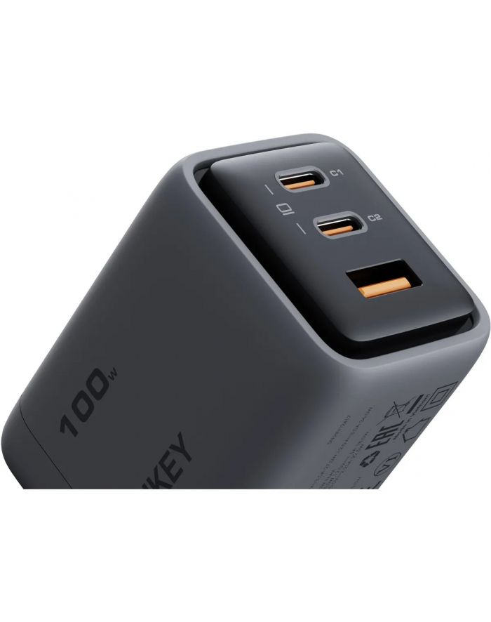 aukey PA-C5 ładowarka sieciowa 3xUSB (2xUSB-C i 1xUSB-A) 100W 5A QC5.0 PD3.0 AFC PPS FCP SCP główny