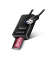 axagon ADM2-AM Adapter USB3.2 Gen 2 M.2 NVMe/SATA SSD 10Gbps 10cm USB-A cable - nr 1