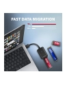 axagon ADM2-AM Adapter USB3.2 Gen 2 M.2 NVMe/SATA SSD 10Gbps 10cm USB-A cable - nr 34