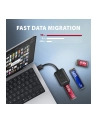 axagon ADM2-AM Adapter USB3.2 Gen 2 M.2 NVMe/SATA SSD 10Gbps 10cm USB-A cable - nr 3