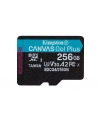kingston Karta microSD 256GB CanvasGo! Plus 200MB/s A2 U3 V30 + adapter - nr 18