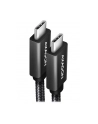 axagon BUCM32-CM05AB Kabel USB-C - USB-C 3.2 Gen 2 0.5m, PD 100W, 5A, 4K HD, ALU, oplot, czarny - nr 51