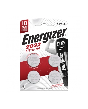 BATERIA ENERGIZER SPECJALISTYCZNA CR2032, 4 sztuki, 3V, ECO
