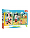 trefl Puzzle 3x50el Myszki na wakacjach. Mickey Mouse 34881 - nr 1