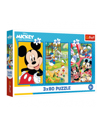 trefl Puzzle 3x80el Ekipa Myszki Miki. Mickey Mouse 34887 nr 2