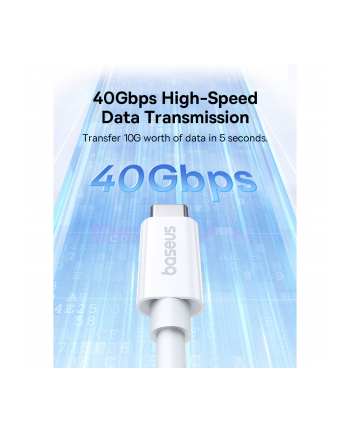 Kabel Baseus Superior Typ C-Typ C 240W 1m (biały)