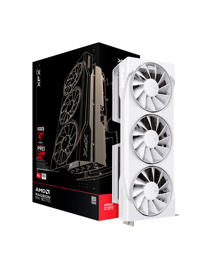 Karta graf XFX Swift RX 9070 White 3-FAN GAM E 16G główny