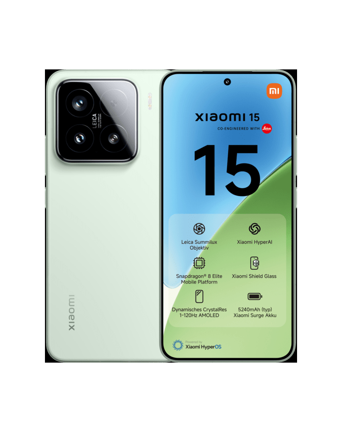 Smartfon Xiaomi 15 5G Dual Sim 12/512GB Green główny