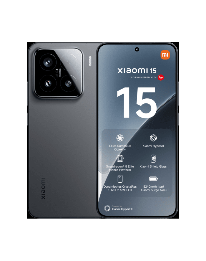 Smartfon Xiaomi 15 5G Dual Sim 12/512GB Black główny
