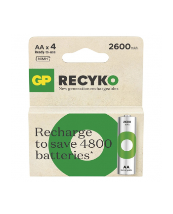 gp battery Akumulatorki R6/AA Ni-MH 2600mAh blister 4szt. GP RECYKO