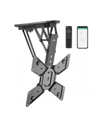 MACLEAN UCHWYT DO TV ELEKTRYCZNY SUFITOWY, OBSŁUGA TUYA, MAX VESA 600X400, PILOT, 23'';-55'';, 30KG, MC-492
