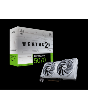 msi Karta graficzna GeForce RTX 5070 12G VENTUS 2X OC WHITE GDDR7 192bit