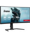 iiyama Monitor G-Master 34 cale GCB3484WQSU-B1,VA,UWQHD,180Hz,1500R, 21:9, 500cd/m2, 2x5W - nr 22