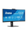 iiyama Monitor 34 cale XCB3497WQSNPH-B1,VA,UWQHD,1500R,USB-C Dock 95W, RJ45, KVM,2x5W, kamera 5MP, /5y/ - nr 18