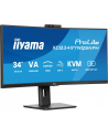 iiyama Monitor 34 cale XCB3497WQSNPH-B1,VA,UWQHD,1500R,USB-C Dock 95W, RJ45, KVM,2x5W, kamera 5MP, /5y/ - nr 38