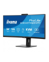 iiyama Monitor 34 cale XCB3497WQSNPH-B1,VA,UWQHD,1500R,USB-C Dock 95W, RJ45, KVM,2x5W, kamera 5MP, /5y/ - nr 44
