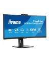 iiyama Monitor 34 cale XCB3497WQSNPH-B1,VA,UWQHD,1500R,USB-C Dock 95W, RJ45, KVM,2x5W, kamera 5MP, /5y/ - nr 48