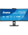 iiyama Monitor 34 cale XCB3497WQSNPH-B1,VA,UWQHD,1500R,USB-C Dock 95W, RJ45, KVM,2x5W, kamera 5MP, /5y/ - nr 9