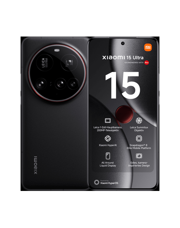 Smartfon Xiaomi 15 Ultra 5G 16/512GB Czarny główny