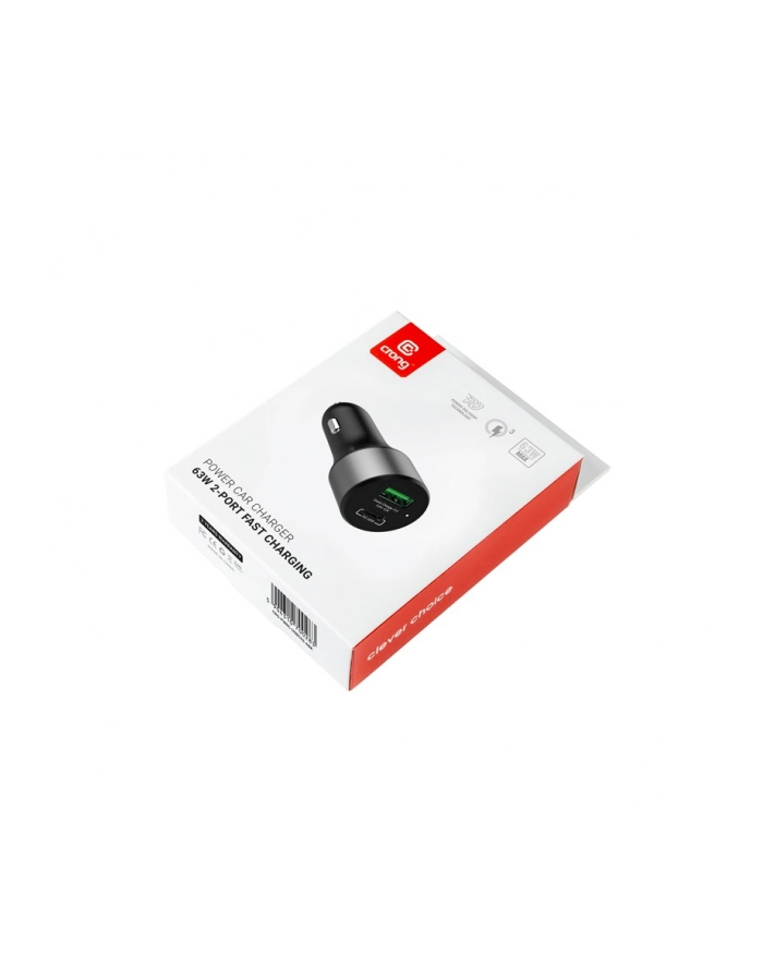 crong Ładowarka samochodowa Power Car Charger 63W USB-C PD 45W + USB QC 3.0 18W główny