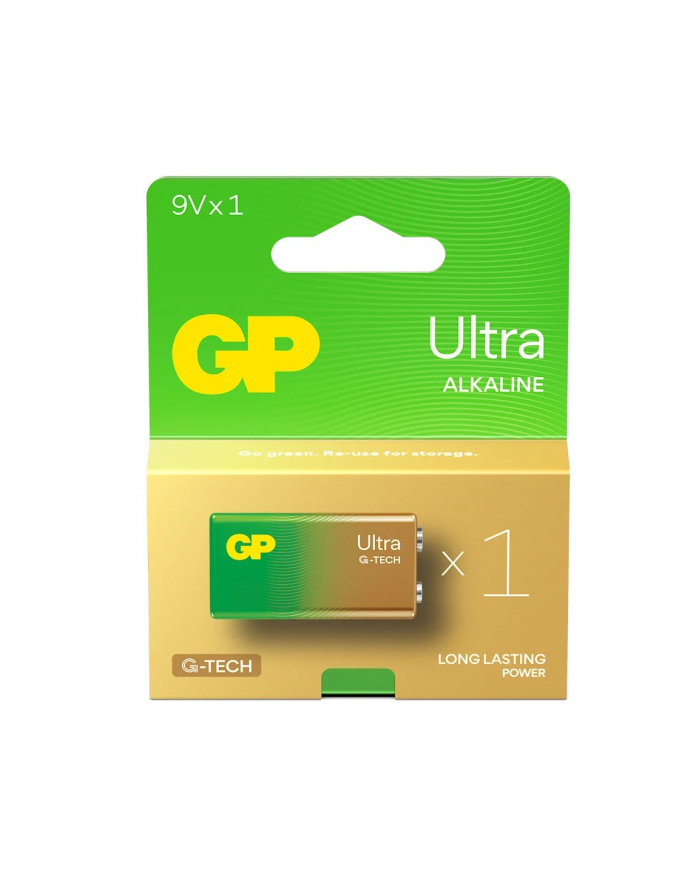 gp battery Bateria alkaliczna 6LR61 9V GP ULTRA 1szt. (G-TECH) główny