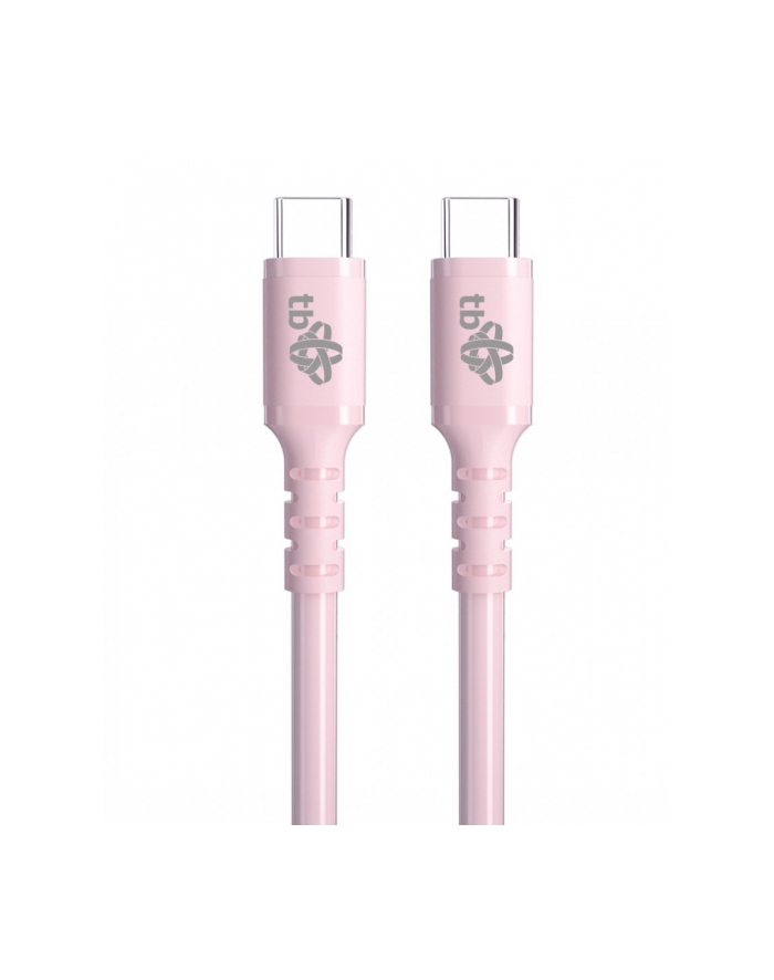 tb Kabel USB C - USB C 60W żelowy 1m różowy główny