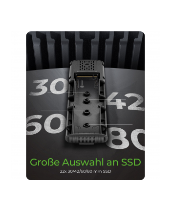 ICY BOX IB-1808MCT-CU31 M.2 NVMe ' SATA SSD Enclosure via USB Type-C nr 2