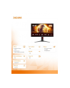 aoc Monitor 24G4HA 23.8 cala Fast IPS 200Hz HDMIx2 DP Pivot Głośniki - nr 10