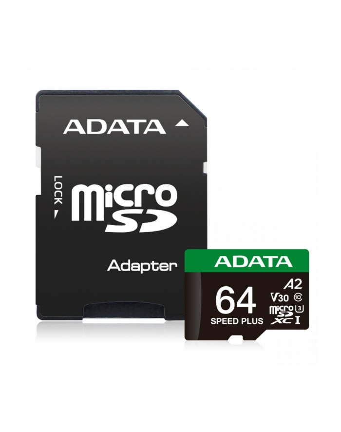 adata Karta microSD Speed Plus 64GB UHS1 U3 V30 A2 160/140 MB/s główny