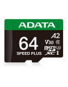 adata Karta microSD Speed Plus 64GB UHS1 U3 V30 A2 160/140 MB/s - nr 24