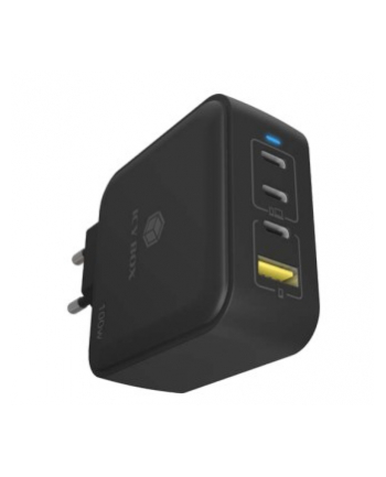 ICY BOX IB-PS1040-PD 100W GaN wall charger with Power Delivery and Quick Charge