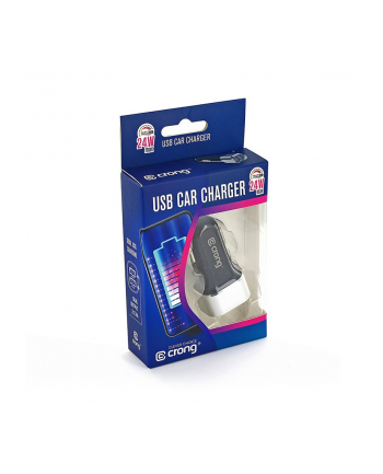 crong Ładowarka samochodowa Power Car Charger 24W - 2xUSB 2.4A