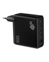 tb Ładowarka sieciowa 3x USB C + USB A Power Delivery czarna, GaN 100W - nr 1