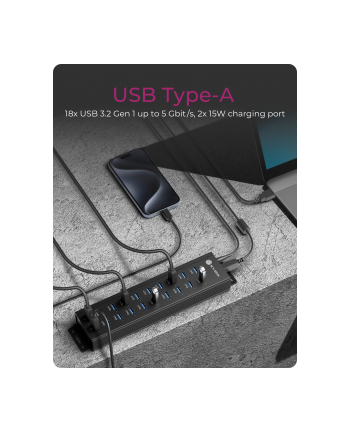 ICY BOX IB-HUB1720-U3 20-in-1 USB HUB