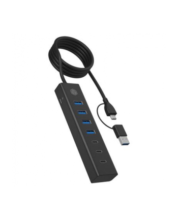 ICY BOX IB-HUB1737-C3 7-Port HUB via USB 3.2 Gen 1 Type-C
