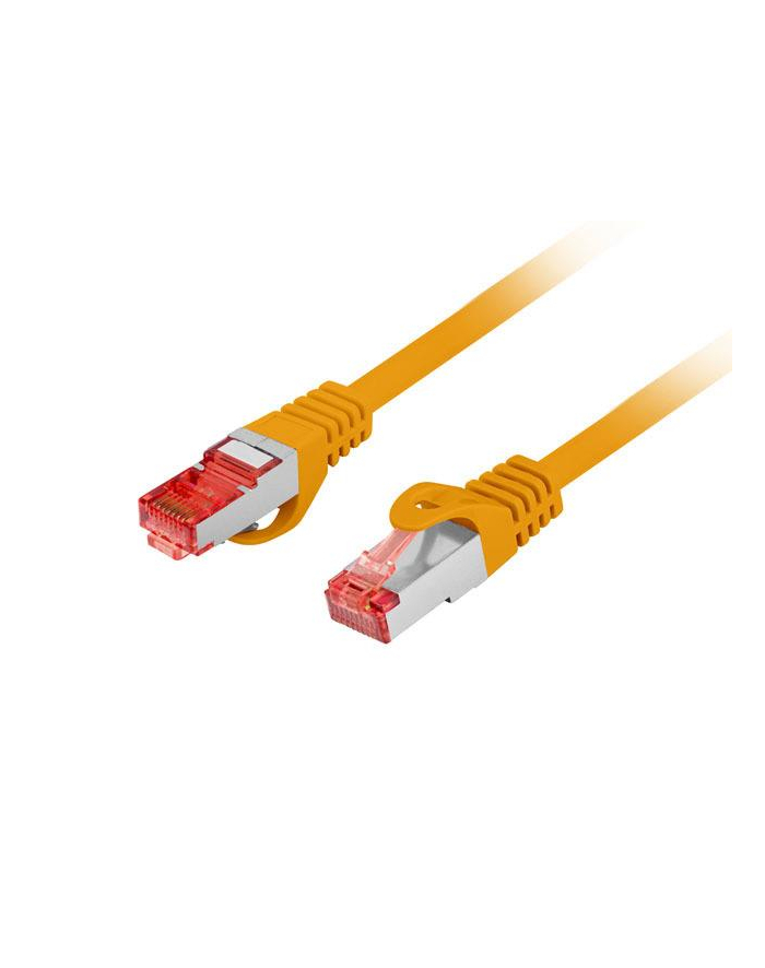 LANBERG Patchcord CAT.6 S/FTP LSZH CU 1m orange Fluke Passed główny